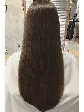 エミュー(emue) 髪質改善カラー透明感グレージュ◎春カラーロング