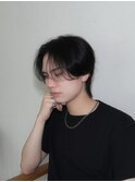 韓国風シースルーセンターパートウルフ