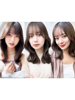 【レイヤーカット】骨格や髪質に合わせたおくれ毛・顔周りの似合わせカットで結んでも可愛い＊小顔見せも◎