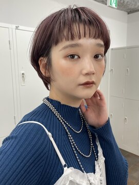 マッシュショート癖毛ストレートパーマ縮毛矯正ブリーチ横浜