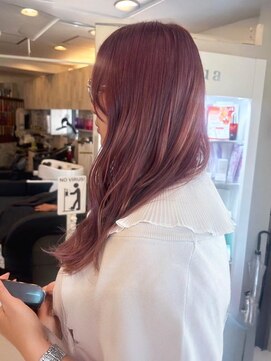 モーラ 浅香山店(MOLLA) ラベンダーピンクの艶ロング【浅香山】