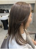 顔映りが綺麗に見えるハイライトカラー/福岡ハイライト