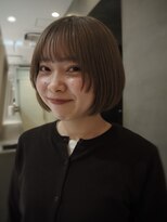 アトロ(Atoro)&nbsp;梅田ボブ/顔まわりレイヤー/ニュアンスボブ/ボブ/ベージュ