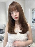 韓国ヘアくびれロングヘア小顔ロングロングレイヤー