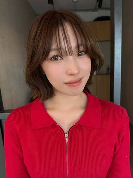 エトワ 中央店(etoi) 大分切りぱなし韓国レイヤーボブタイトメ軽めボブ外はねボブ
