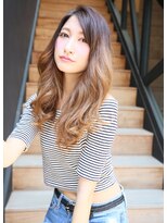 ロエナ(ROENA)&nbsp;外ハネボブペールベージュセクションカラーグラデーションカラー