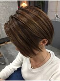 刈上げ前下がりボブ☆