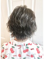 ヘアーワークス ヘルム 渋谷店(HAIR WORKS HELM)&nbsp;[HELM渋谷]ショート×パーマ×オリーブアッシュ☆