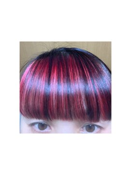 スタジオドーム(studio DOmE) ピンクのインナーカラー/カシスレッド/大倉山/カシスピンク/艶感