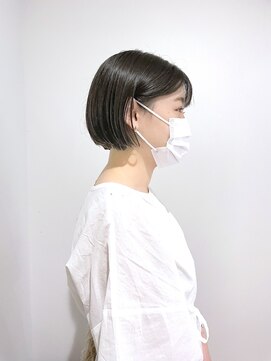 ゴーズゴードットビー 吉祥寺(go s go .b) 髪質改善ストレートスモーキーグレージュAラインボブ