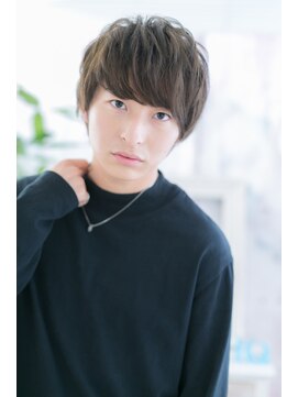 ミック 日暮里店(miq) マットアッシュプチウルフ★サイドパートショートb1