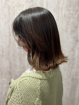 テトテ 門戸厄神店(tetote) 【tetote門厄神店】外はねミディ　ナチュラルグラデーション