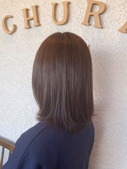 チュラブラン 泉ヶ丘店(CHURA BLANC)の写真/天然のヘナで髪を傷めず、染める度に髪がキレイになる♪低刺激で、頭皮に優しく、艶やかさも◎