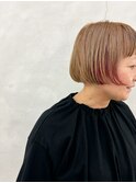 デザインダブルカラーボブ