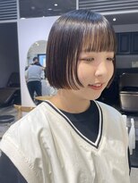 フィルムス 表参道(FILMS)&nbsp;レイヤーカット/ウェットへア/オリーブベージュ/表参道