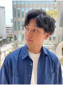 アップバング×アッシュブラック【藤沢】