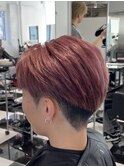 メンズ刈り上げナチュラルセンターパート