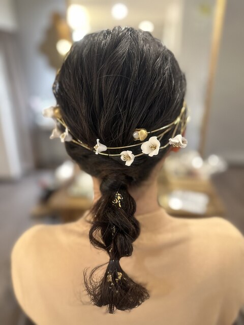 編みおろしヘアセット