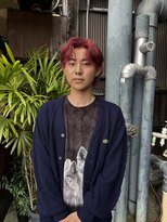 ビビディ バビディ ブー 河原町三条店(Bibbidi.bobbidi.boo)&nbsp;メンズハイトーンカラー 【センターパート】松村