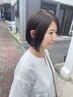 【新規】カット&フルカラー&健康的な髪に導くトリートメント　￥12500