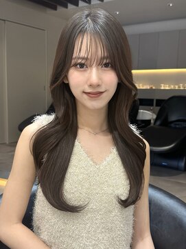 ロンド ロワール 門前仲町(Lond Loire) 韓国レイヤーカット/くびれ巻き/前髪顔周り/セミディ[門前仲町]