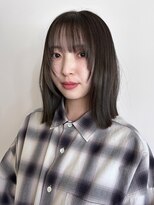 ルックアット(Look at)&nbsp;【Look at】レイヤーボブ似合わせカット着物ヘアダークアッシュ