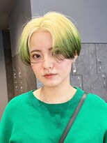 アルバム 銀座(ALBUM GINZA)&nbsp;オリーブカラー秋色くすみベージュ透明感カラー_ba503043