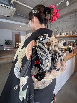 プラン 玉造(plein)の写真/【玉造駅徒歩2分】成人式・七五三・浴衣など特別な日の着付けもお任せください☆ヘアセットもトータルで◎