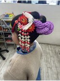 松山市/20代/30代/40代/七五三/日本髪アレンジ