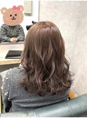 ピンクベージュ/アンブレラカラー/イメチェン/前髪[稲毛/稲毛駅]