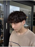 MEN'SHAIRウルフカルマパーマメンズショートイージーパーマ