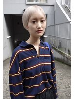 レコ 渋谷(LECO)&nbsp;ホワイトベージュブランドベリーショートレイヤー