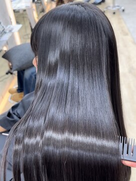 ロンドシエル 横浜(Lond ciel) ミニウルフチェリーブラウンブリーチなしショートボブ前髪/横浜