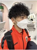縦落ちツイストスパイラルパーマメンズパーマ波巻きツイスパ
