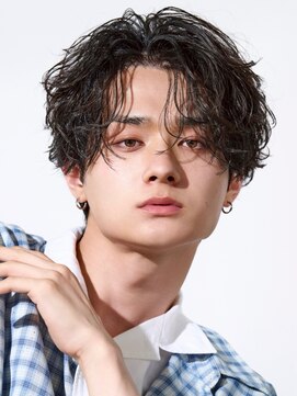 オーシャントーキョーハラジュク(OCEAN TOKYO harajuku) 波巻きパーマメンズツイストスパイラルパーマセンターパート