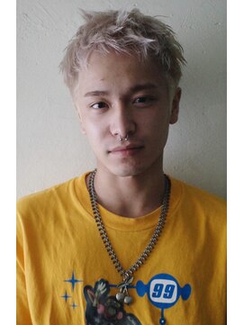 メンズレコ 渋谷(MEN'S LECO) ホワイトブロンドスパイキー