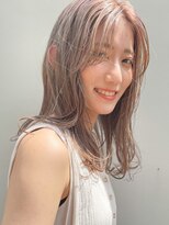 シロ(SiLO) 透け感レイヤーOミルクティーグレージュ