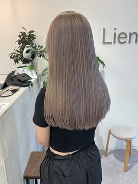 ブリーチカラー/グレージュ/ダブルカラー/ぷつっとカット