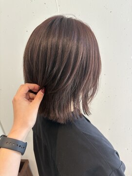 トリート 南行徳本店(TREAT) ミディアムレイヤー×ウォームブラウンカラー