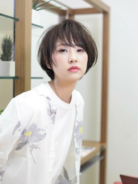 エムスラッシュ アヴェダ 自由が丘(M.SLASH AVEDA) ■オリーブアッシュ小顔切りっぱなしロブM.SLASH自由が丘6-13