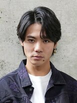 ログ(LOG) 大人センターパート ニュアンスパーマ メンズ ビジネスマン 高松