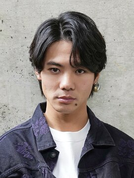 ログ(LOG) 大人センターパート ニュアンスパーマ メンズ ビジネスマン 高松