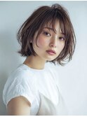 ダークブルーワンホンレイヤー/ニュアンスウルフ/デジタルパーマ