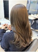 ラベンダーアッシュショコララベンダー透明感カラーブリーチなし