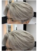 韓国風センターパート×ホワイトカラー
