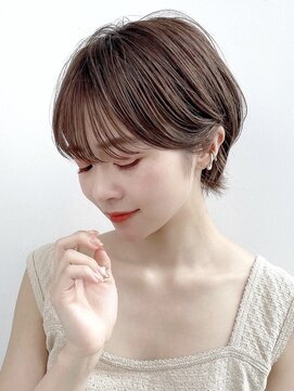 リブランド 銀座(REBRAND) ☆大人可愛い小顔ショート耳掛けグレージュ☆