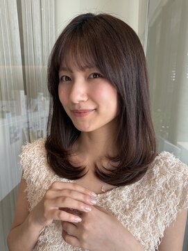 ザザ ZA/ZA 神楽坂 ナチュラルなミディアムレイヤーヘア