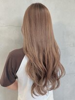 カノエ 福岡香椎店(canoe)&nbsp;ブリーチ ダブルカラー ミルクティーベージュ 韓国ヘア 20代