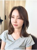きれいめ大人ヘア鎖骨ラインのくびれミディアム