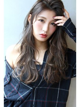 ブラン 梅田(Blanc) 【Blanc/梅田】3Dカラー/無造作カール/ロング３